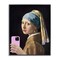 Stupell Industries Girl With Pink Phone Funny Framed Giclee, design by Masters Redux